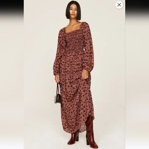 Faherty Susanna Smocked Dress In Montserrat Floral